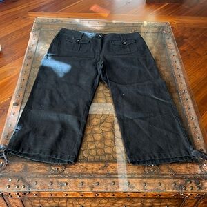 Michael Kors Women's Black Linen Trousers